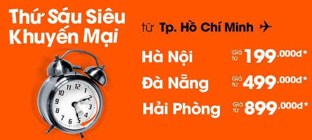 Cám ơn Jetstar. Hôm nay ngày thứ sáu!